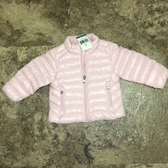 SOLD NWT Ralph Lauren Polo BabyGirl Puffer coat 9m - Picture 2 of 6